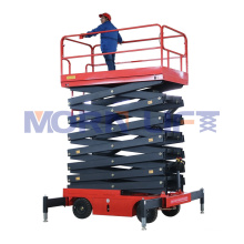 durable used 24v voltage 15m height mobile electric manual hydraulic aerial platform scissor man lifts table for sale